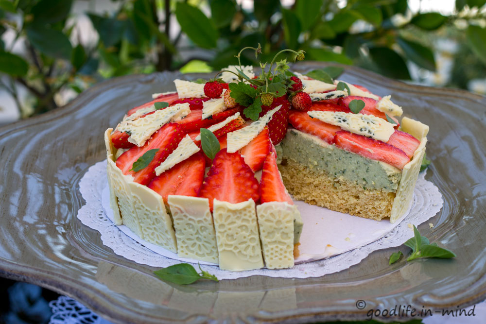 Erdbeer-Basilikum-Mascarpone-Torte